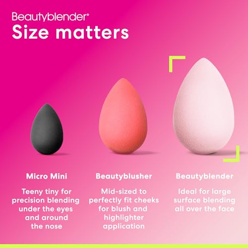 Beautyblender Bubble Makeup Sponge, Streak-Free Finish, Vegan | Super-soft blending foam for foundations, powders & creams, reusable & washable, vegan & cruelty-free, made in USA - color: Bubble