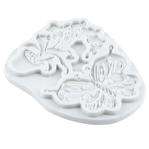 Butterfly Flower Polymer Clay Mold Butterfly Orchid Silicone Molds - color: Style G