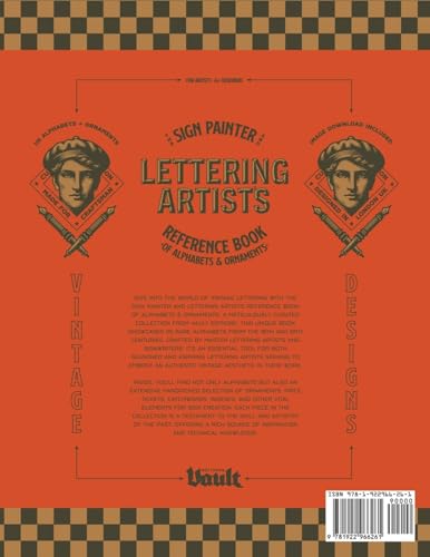 The Sign Painter and Lettering Artist's Reference Book of Alphabets and Ornaments: A Curated Collection of 115 Typefaces Plus Ornaments and Sign ... and Calligraphy Series by Vault Editions)
