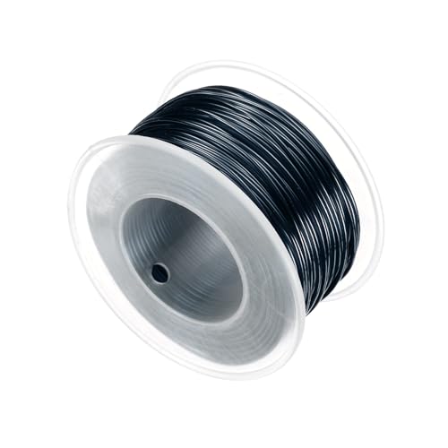 HARFINGTON 20 Gauge Aluminum Craft Wire 0.8mm 98.5ft Flexible Bendable Anodized Metal Jewelry Sculpting Wire for Jewelry Making Modelling Craft DIY, Black - color: Black, size: 30M x 0.8mm