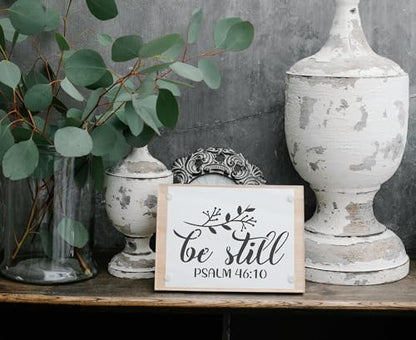 10PCS Faith Stencils Sets, Inspirational Stencils for Painting On Walls, Canvas and Wood, 8" x 8" Reusable Religious