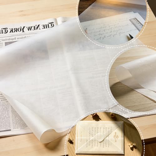 18 x 24 Architectural Vellum Paper, 10 Pack 16lb High Transparency Drafting Vellum Tracing Sheets for Architecture, Engineering, Design Drawing & Sketching