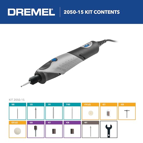 Dremel 2050-15 Stylo+ Rotary Tool | 5,000-22,000 RPM | Original Kit | For Craft Projects | Pack of 2 - size: 15-Piece Kit (Pack of 2)