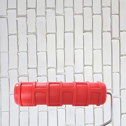 7" Texturing Roller, Patterned Textured Paint Roller, Drywall Texture Tool | Embossed Rubber Paint Roller Supplies, Art Texture Roller, Knockdown Texture Tool for DIY Household Wall Painting (BK191R) - style: BK191R