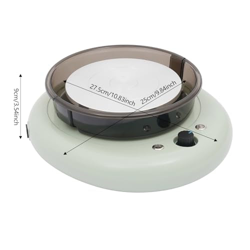 Mini Pottery Wheel Kit, 6" Turntable Two-Way Rotation Clay Wheel, 50W 12V Adjustable Speed Ceramic Wheel Machine, Art Supplies Sculpting Tools, Craft Kits Pottery Wheel for Adult Beginner - color: Green