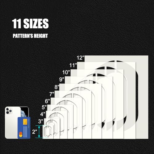 36Pcs Letter and Number Stencils, 11 Inch Reusable Stencils for Painting DIY Craft for Rock, Walls, Canvas, Drawing, Art Scrapbook Home Decor. - size: 11 Inch