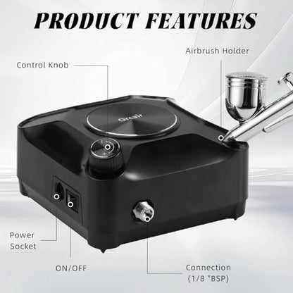 Airbrush kit,air brush kit with air compressor,airbrush for nails | airbrush/air brush,Professionals use air brush for nails with 70in hose,Uniform spraying,widely used
