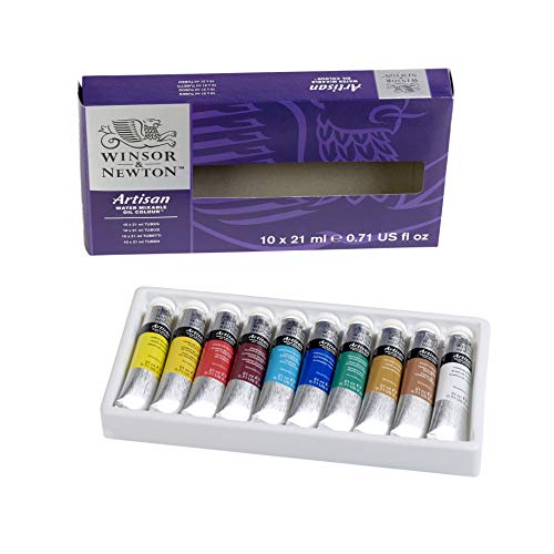 Winsor & Newton Artisan Water Mixable Oil Paint Set, 10 x 21ml Tubes - style: Tube Set 10 x 0.71-oz