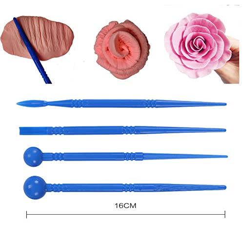 Polymer Clay Tools, Dotting Tools, Nail Art, Air Dry Clay, Sculpting Painting Embossing Scoring Modeling, Ball Stylus Pen, Rock, Silicone, Langqun