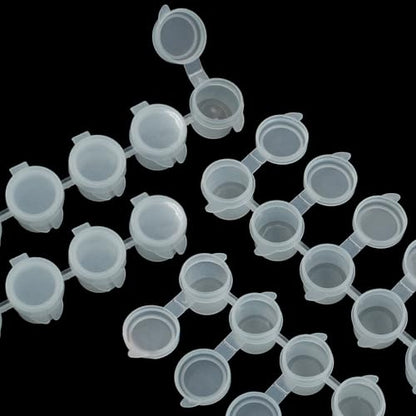 Hitefu Clear Empty Paint Pots with Lids, 36 Pcs, 5ml | Small Paint Containers, Paint Cups with Lids, For Schools, Students, Painting, Art Festival