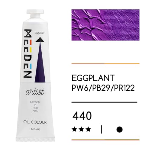 MEEDEN Artist Grade Oil Paint: Eggplant - 170ml/5.7oz Tube | Professional Art Paints and Supplies for Canvas Painting - color: Eggplant, size: 5.7 Fl Oz (Pack of 1)