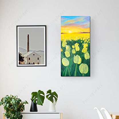 Falling in Art 2 Pack 12x24’’ Unfinished Birch Wood Panels Kit for Painting | Studio 3/4’’ Deep Wood Canvas, Cradle Boards for Acrylic Pouring, Art, Crafts, Epoxy Resin, Laser Engraving Cutting - size: 12'' x 24''