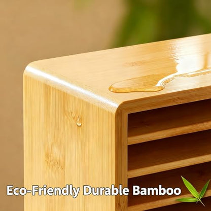 280 Marker Organizer, Bamboo Wooden Storage for Alcohol Markers Pens Pencils, No Assembly, Large Desk Holder for Artists Teachers Students, Classroom Office Art Supply (A No Drawer) - style: A No Drawer