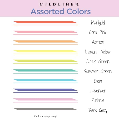 Zebra Pen MILDLINER Highlighter, Refresh and Friendly, Dual Tip, 10-Pack - color: Friendly B