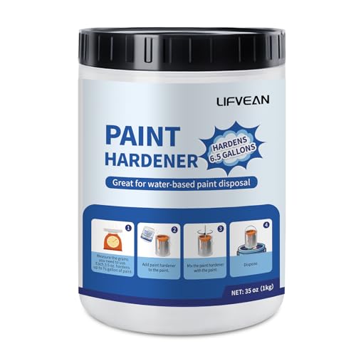 Paint Hardener for Disposal (35 Ounce) Fast Acting Solidifier for Disposal, Paint Drying Powder Absorbs 6.6 Gallons - size: 35 Ounce (Pack of 1)