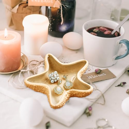 Wehous Starfish Tray Silicone Mold Candle Holder Jewelry Plate Resin Tray Display Trinkets Container Storage Dish for Concrete Creative Art Craft Home Decor - color: Starfish Tray