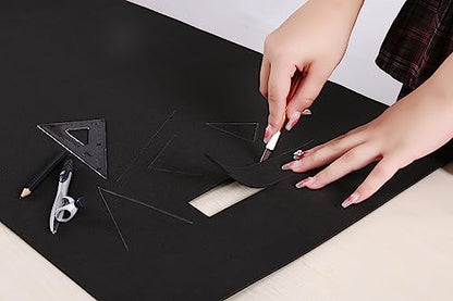 AMZQNART 2mm EVA Foam Sheets Roll 39x59in Black 2pcs for Cosplay 90kg/m3 - color: 2PCS: 35×59in-Black, size: 2mm-Thick