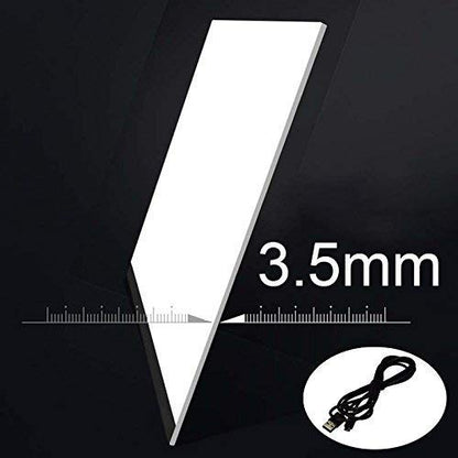 Huacan LED Light Pad Board for Diamond Painting Tablet Ultrathin 3 Level Dimmable Portable USB Charging Apply to Diamond Art Kits - color: A4