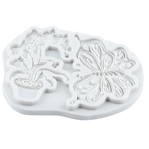 Butterfly Flower Polymer Clay Mold Butterfly Orchid Silicone Molds - color: Style G