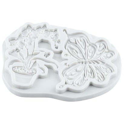 Butterfly Flower Polymer Clay Mold Butterfly Orchid Silicone Molds - color: Style G