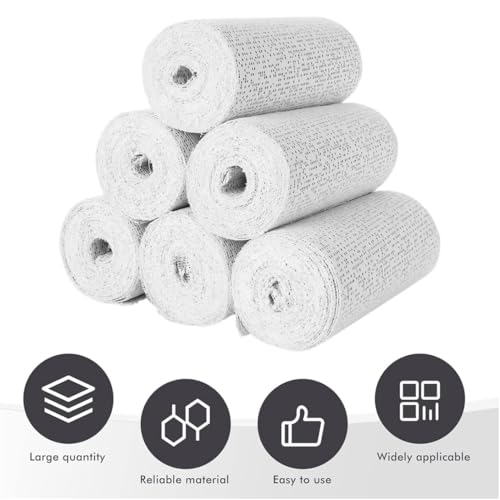 Plaster Gauze Bandage 6 Pack - Plaster Wrap Roll - Fast Setting Gauze Wrap Strips for Masks & Scenery - 2.95 Inch X 8.85 Feet