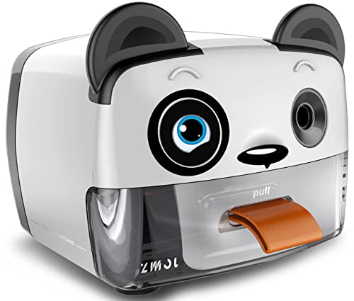 ZMOL Plug-in Pencil Sharpener for No.2 and Colored Pencils,Cute Heavy Duty - color: Panda