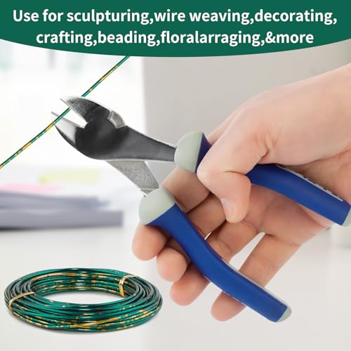 12 Gauge Aluminum Craft Wire for Jewelry Making, 32.8FT Bendable Metal Wirefor Bonsai Armature(Green Gold) - color: Green Gold