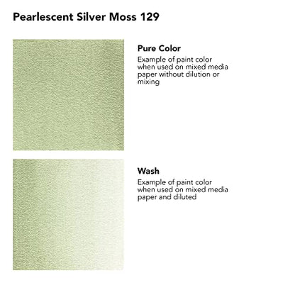 Daler-Rowney FW Pearlescent Acrylic Ink Bottle Silver Moss - Acrylic Drawing Ink for Artists and Students - Permanent Calligraphy Ink - Archival Ink for Illustrating and More - size: 1 fl oz