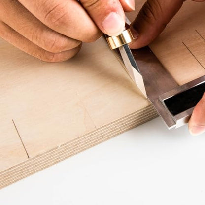 O'SKOOL Marking Knife High Speed Steel Blade Beechwood Handle - Precision and Durability for Professional Woodworkers, MAM016