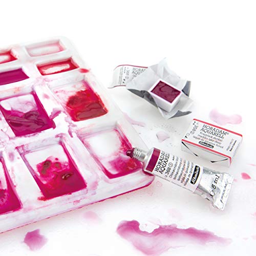 Schmincke Horadam Aquarell Premium 24 x 1/1 pans, 74524097 | watercolor wooden box, incl. porcelain palette and Onetz - style: 24 x 1/1 pans, Onetz