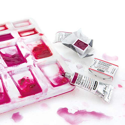 Schmincke Horadam Aquarell Premium 24 x 1/1 pans, 74524097 | watercolor wooden box, incl. porcelain palette and Onetz - style: 24 x 1/1 pans, Onetz