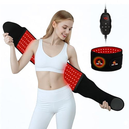 Red Light Therapy for Body,120 LEDs Infrared Light Therapy Wrap Belt for Waist,Upgraded 3 in 1 Led Beads,660nm Red Light &850nm Near Infrared Light Device for Back with Timer - size: 120LEDS
