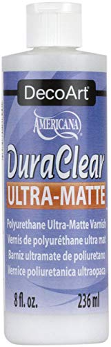 DecoArt Americana DuraClear Ultra Matte Varnish, 8 fl.oz - color: Clear Ultra Matte, size: 8 fluid ounces