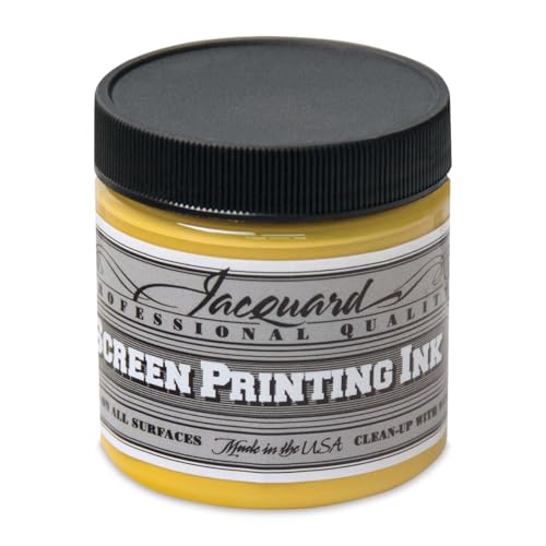 Jacquard Professional Screen Printing Inks 4oz-opaque Ochre