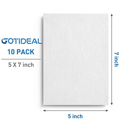 GOTIDEAL Canvases for Painting, 5x7 inch of 24 Pack, 100% Cotton - size: 5“x7"
