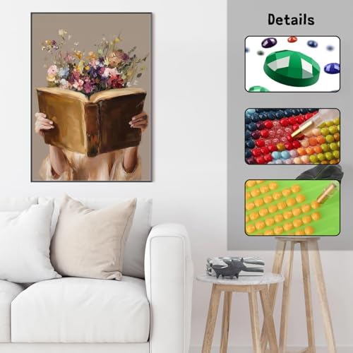 GUMITOON Diamond Art Kits for Adults-Pink Bow Full Drill Diamond Dots Paintings for Beginners, Round 5D Paint with Diamonds Pictures Gem Art Painting Kits DIY Crafts Kits 12"x16" QCY-149 - color: QCY-167