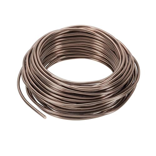PATIKIL Bonsai Training Wire 3mm x 41ft Anodized Aluminum Brown - color: Brown, size: 3 mm x 12.5 m