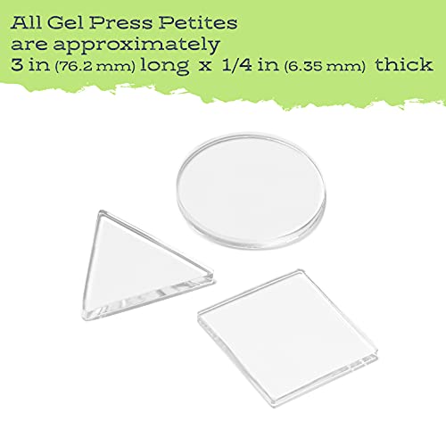 Gel Press Petites Monoprinting Gelli Plates - 10812-CIR - size: Circle, Triangle, Square