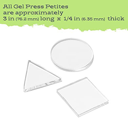 Gel Press Petites Monoprinting Gelli Plates - 10812-CIR - size: Circle, Triangle, Square