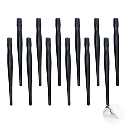 Tofficu Comic Dip Pen Holder Manga Dip Pen Holder for Drawing Calligraphy Thin Line Art Easy Nib Replacement Practical Writing Supplies 5.11 X 0.78 X 0.47 in - color: Blackx2pcs