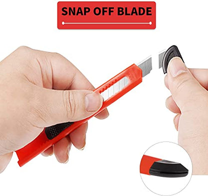 DIYSELF 48 Pack Box Cutters, Utility Knife with Snap-Off Blades, 4 Colors | Smooth-Slide Box Cutter Retractable for Packages, Durable Razor Knife for Cardboard, Paper, Plastic, Crafts and Warehouse Use - style: 48 Pack