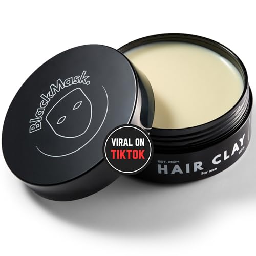 BlackMask Hair Clay for Men (3.52 oz) Matte Finish with Strong Hold, Hair Styling Clay, Adds Texture & Volume - size: 3.5 Count (Pack of 1)