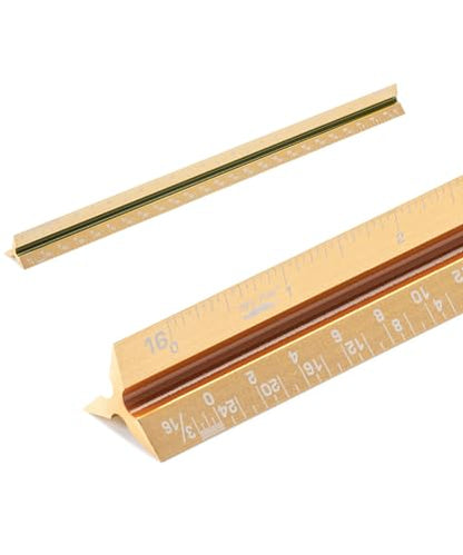 Mr. Pen- Architectural Scale Ruler, 12 inch, Gold - color: Gold, size: 1 Pack