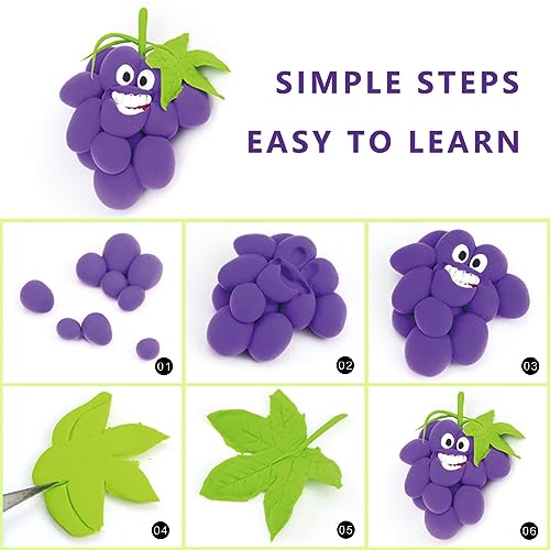 Cutedeer Purple Air Dry Clay, 1.1lb Foam Modeling Clay, Soft Squishy Molding for Kids Adults, Arts & Crafts Project Slime Supplies(1.1lb - 1 Pack, Purple) - color: Purple, size: 1.1lb - 1 PACK