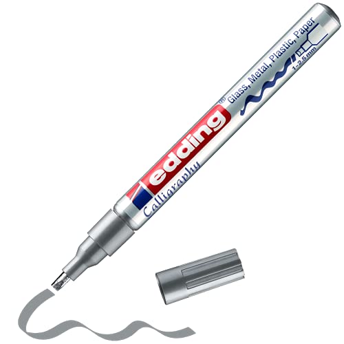 edding 753 - CREATIV CALLIGRAPHY MARK - color: 03: 1 Pen - Silver