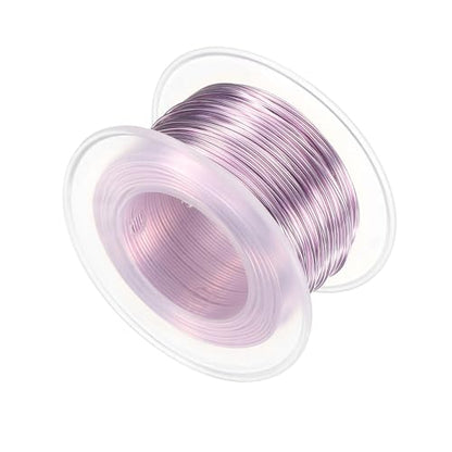 HARFINGTON 20 Gauge Aluminum Craft Wire 0.8mm 98.5ft Flexible Bendable Anodized Metal Jewelry Sculpting Wire for Jewelry Making Modelling Craft DIY, Light Pink - color: Light Pink, size: 30M x 0.8mm