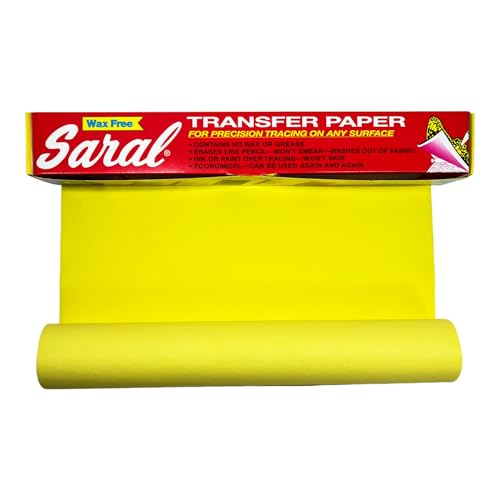Saral Paper Corp Wax Free Transfer Tracing Paper - Yellow - 12 Inches x 12 Foot Roll
