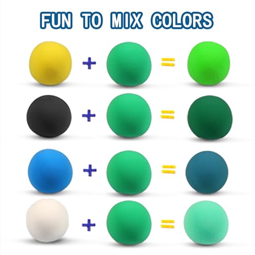 ifergoo 100g Green Air Dry Clay, 3.5oz DIY Creative Modeling Clay for Kids | Refill Foam Magic Clay for School Art & Craft Project, Slime Supplies, Ultra-light & Soft, Gift for Age 3-12 Boys & Girls - color: Green/100g