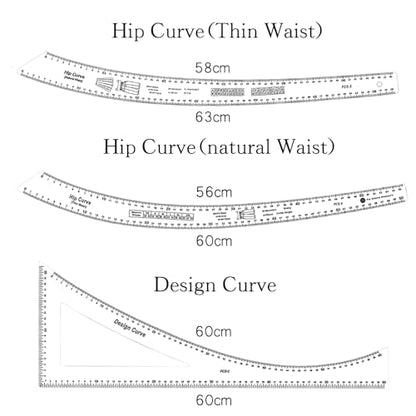 7Pcs Sewing Ruler Tailor Set French Curve Ruler Sewing Ruler Set Pattern Making Ruler for Beginners for Making Pattern Drafting - color: White