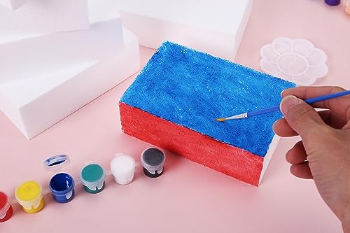 AMZQNART 4pcs Craft Foam Blocks 4×12×2in Polystyrene Blocks, Used for Making Modeling Projects, Flower Arrangements, and DIY School and Home Art Projects, in White Color. - size: 12×4×2in-4pcs